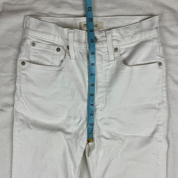 Madewell The Petite Perfect Vintage Jean in Tile White: Raw-Hem Edition Size 24P - Picture 15 of 16